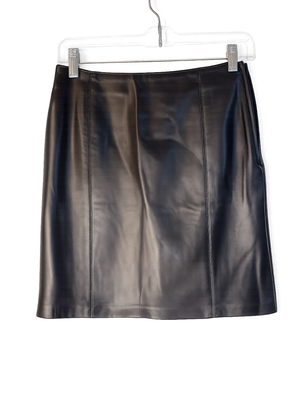 Danier Black Leather Skirt Size 2